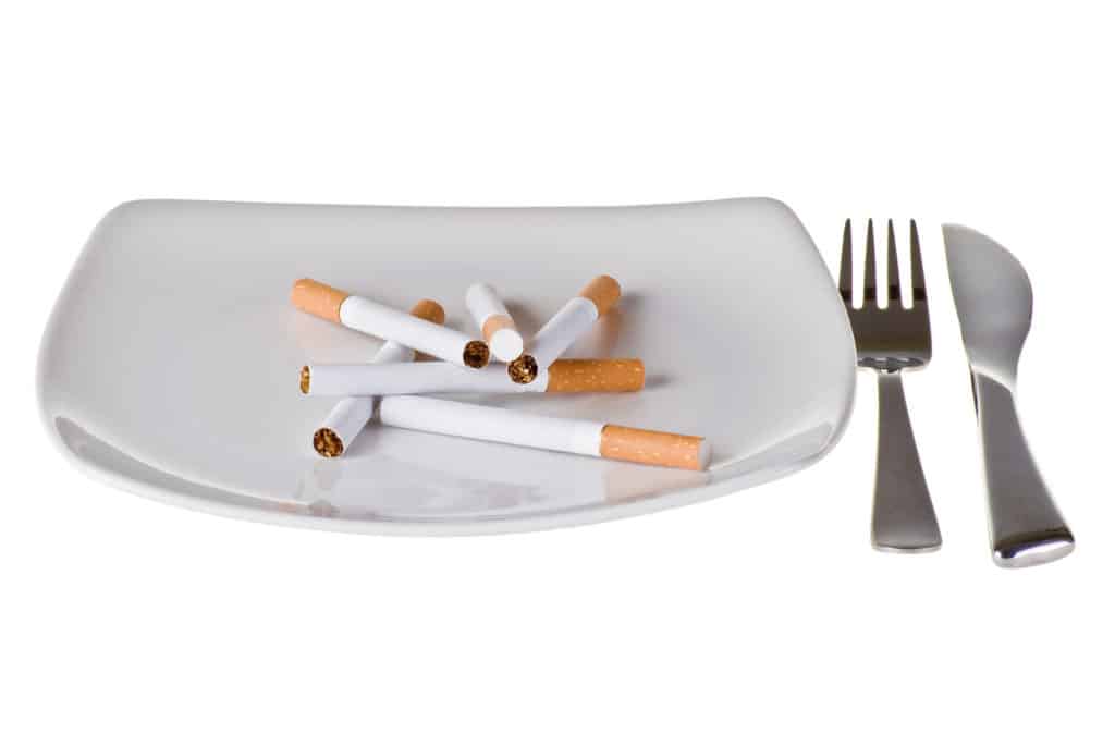 repas de cigarette