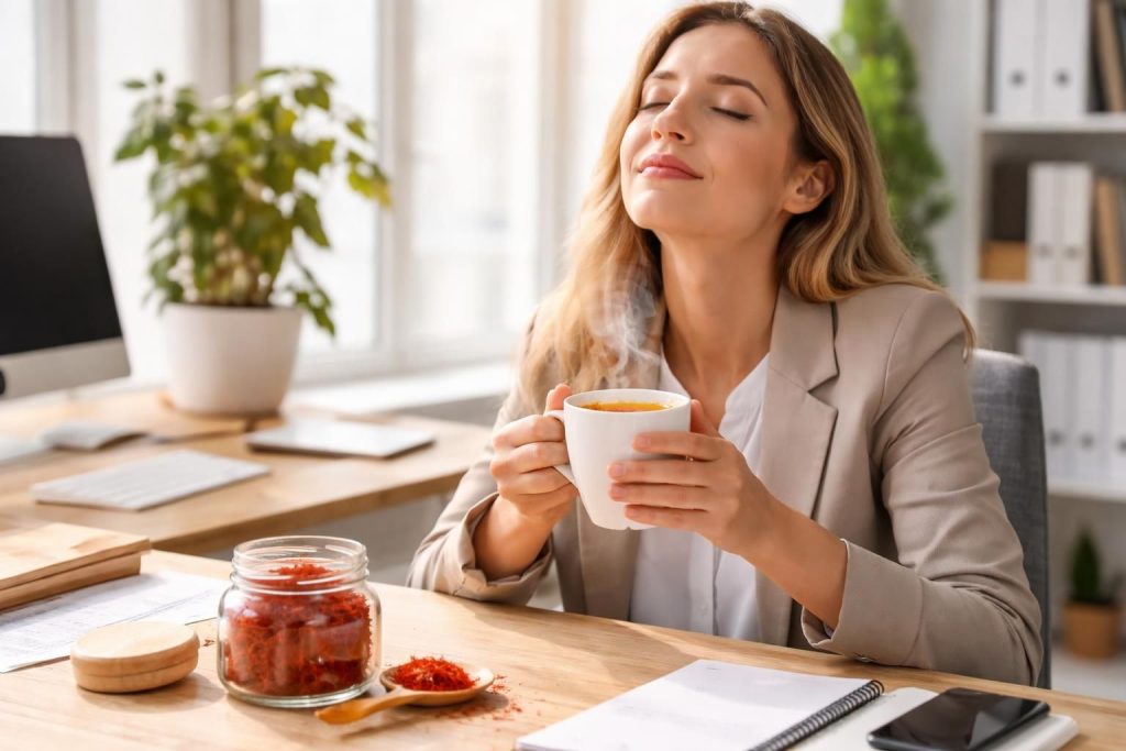 découvrez comment le safran peut aider à réduire le stress au travail grâce à ses propriétés apaisantes et améliorer votre bien-être quotidien.